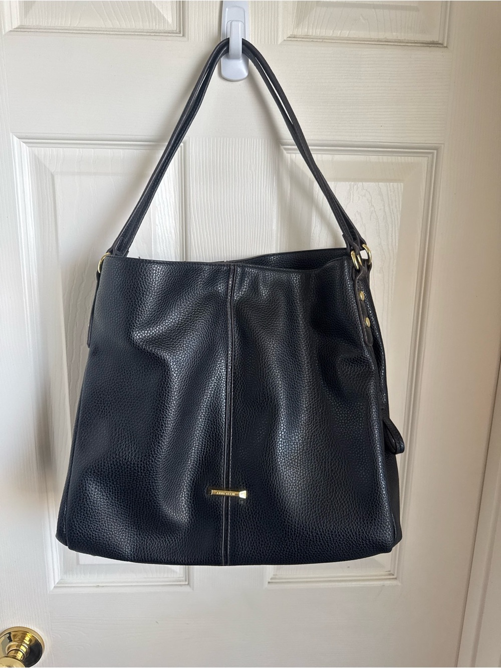 Anne Klein Large Black Shoulder Bag